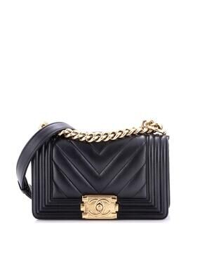 Chanel Boy Flap Bag Chevron Lambskin #283550C46B